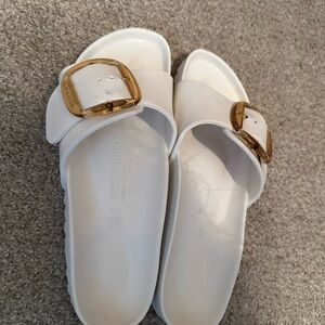 Birkenstock Madrid EVA Big Buckle Sandals - Eggshell